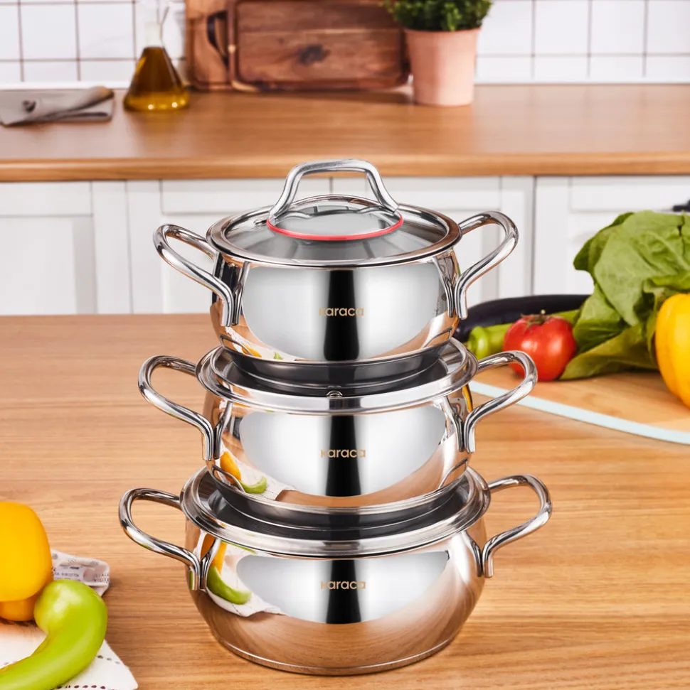 Edeltsahl Kochtopfset Emirgan 6-teilig