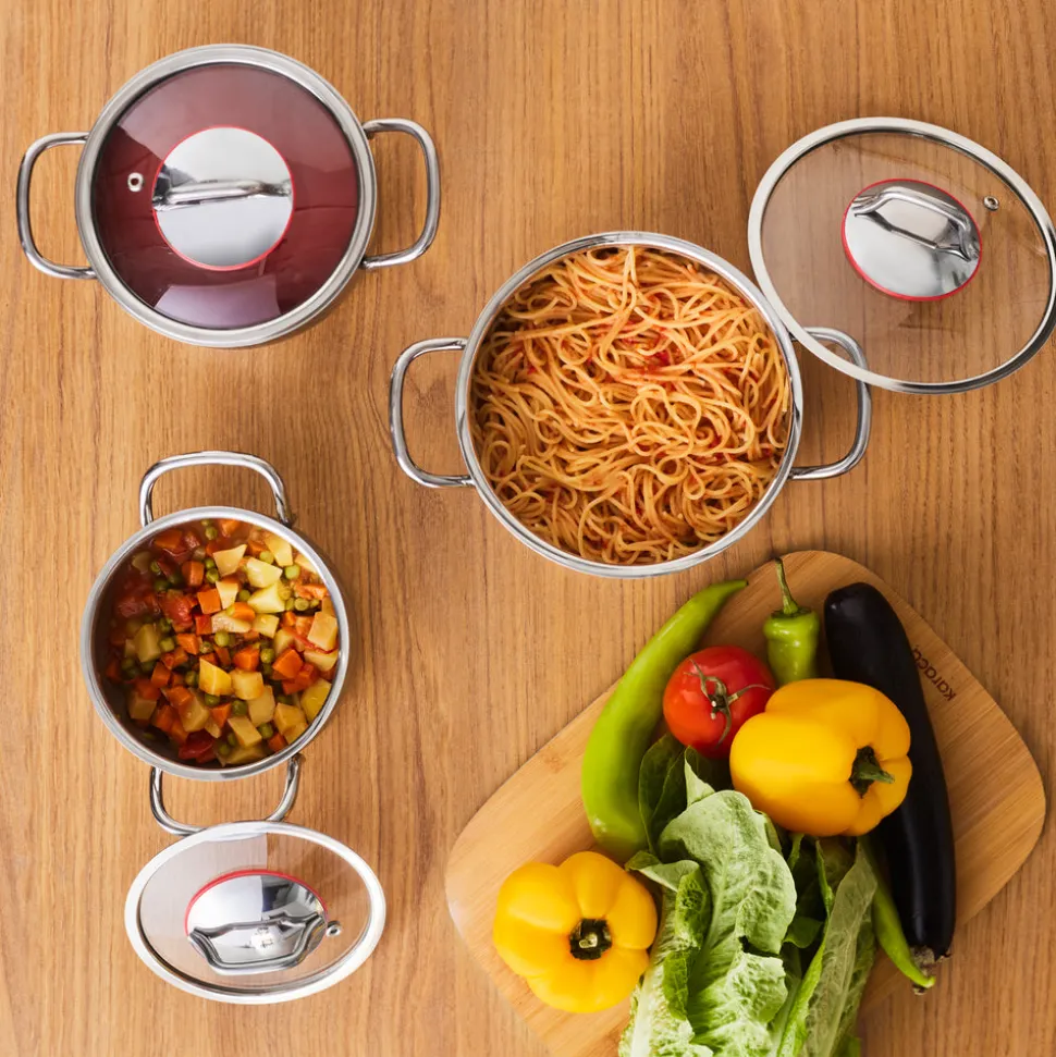 Edeltsahl Kochtopfset Emirgan 6-teilig