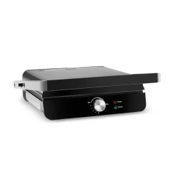 Homend Grilliant 1356H Inox-Gehäuse mit Gusseisenplatten Sandwich- und Grillmaschine
