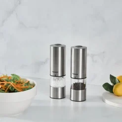 Homend Grindgo 6004UK Wiederaufladbare Gewürzmühle, Inox