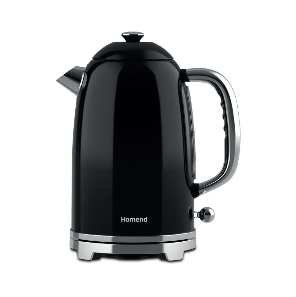 Homend Vintage Heatrow 1627H, Wasserkocher, Schwarz, 2200W