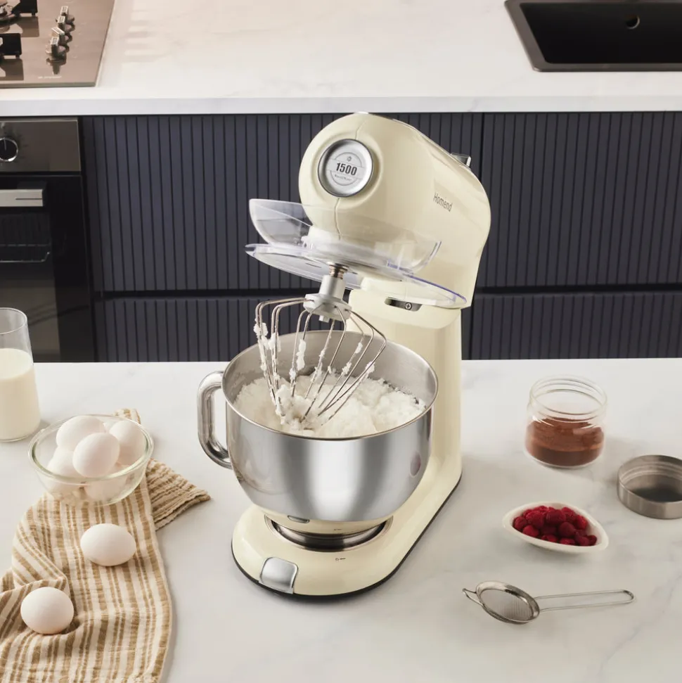 Homend Vintage Profashion 3027H, Küchenchef, Creme, 1500W, 5,5L