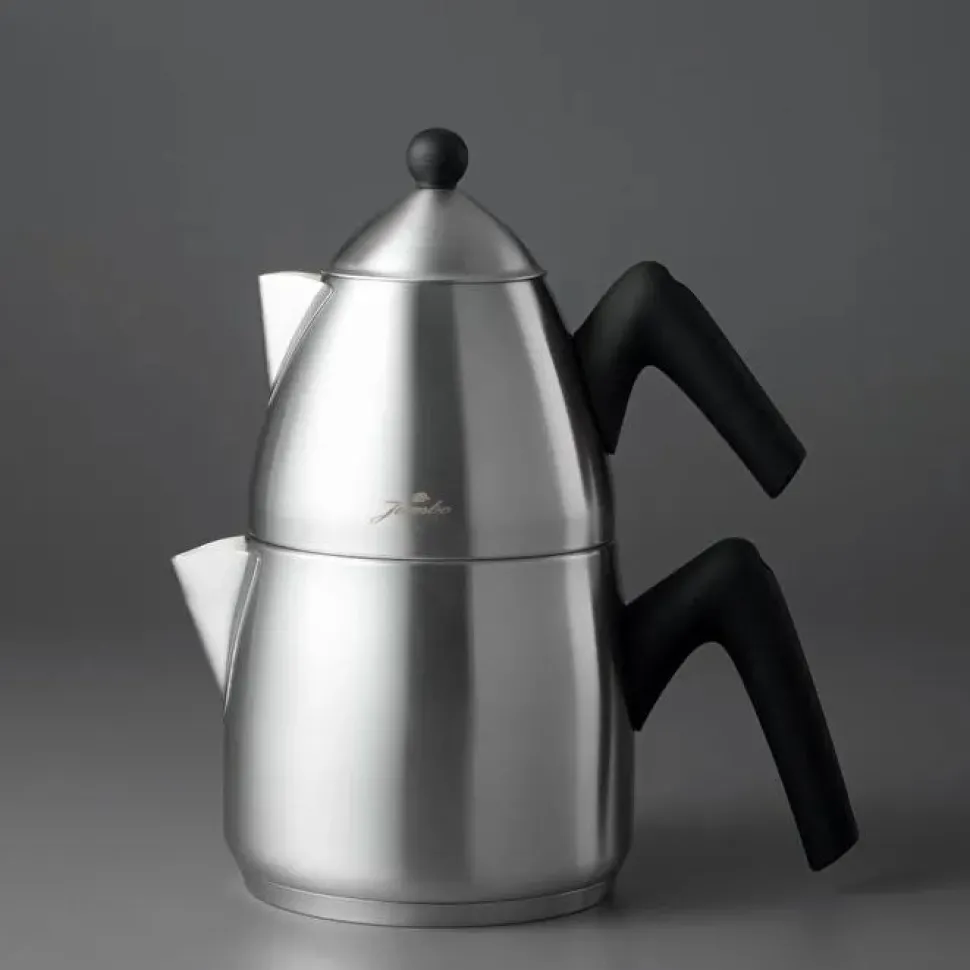 Jumbo Steel Teekanne mit Induktionsboden, matt