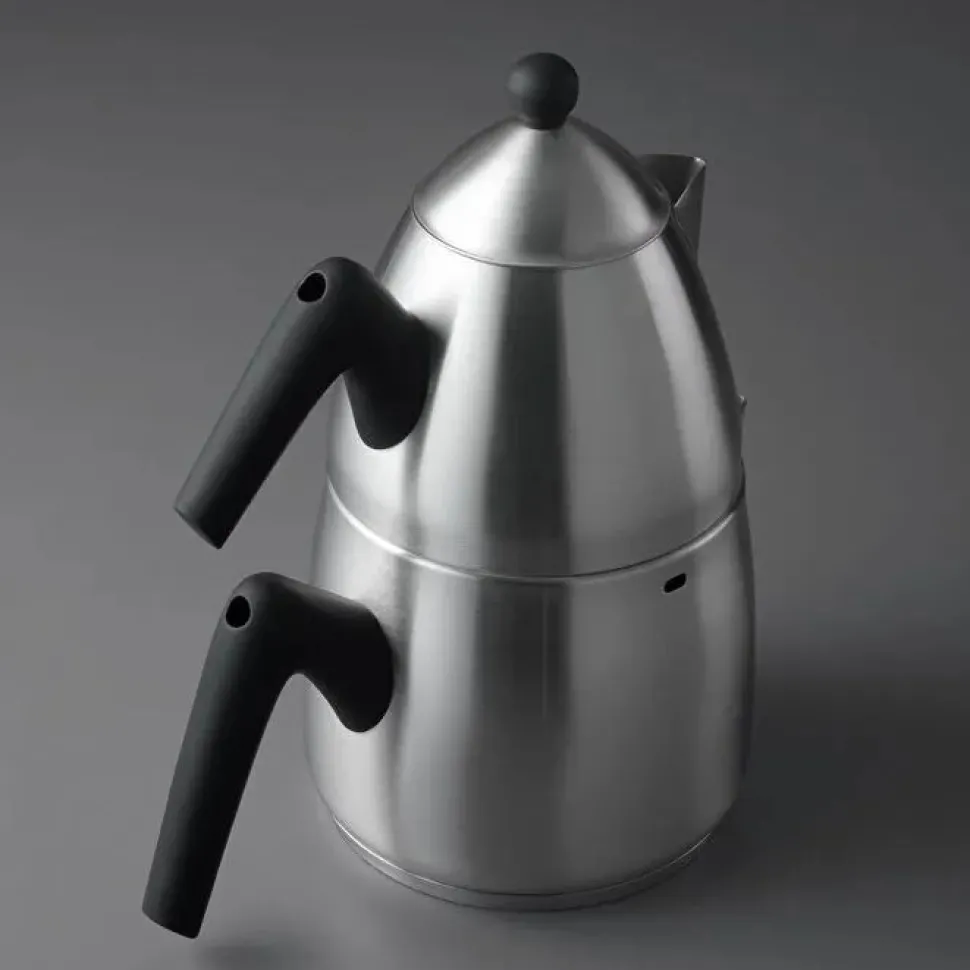 Jumbo Steel Teekanne mit Induktionsboden, matt