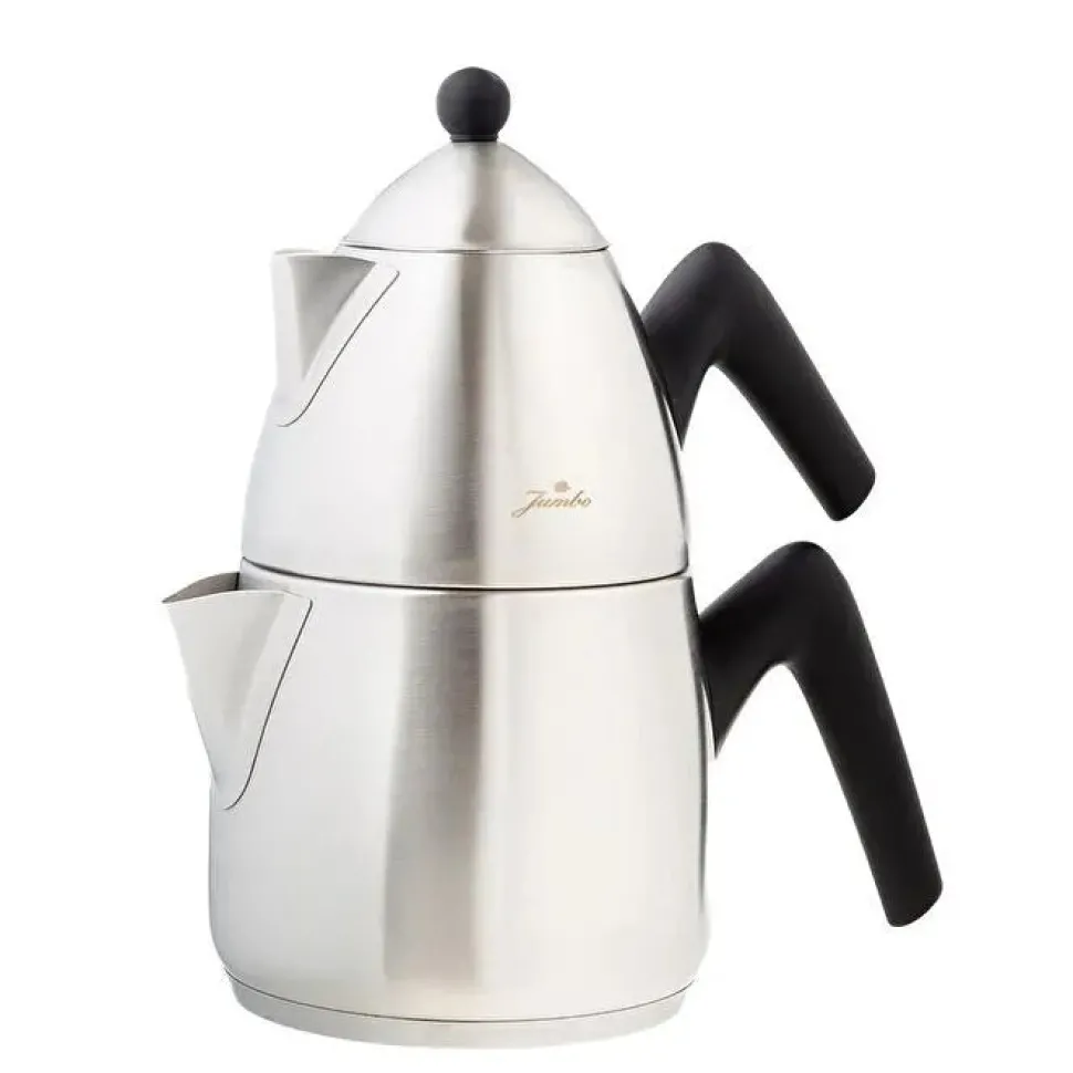 Jumbo Steel Teekanne mit Induktionsboden, matt