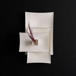 Jumbo Wind Platin 64-teiliges Tafelservice für 12 Personen – Quadratisch