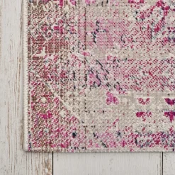 Kaşmir Halı 7/24 Alaca Kırkyama Rosa, 160x230 cm