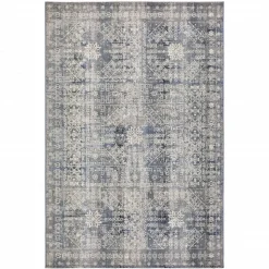 Kaşmir Halı 7/24 Alaca Patchwork Teppich Blau 160 x 230