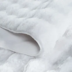 Kaşmir Halı 7/24 Cosy Premium Bubble Weiß Oval 80x150 cm