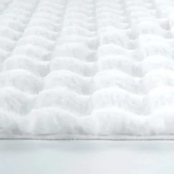 Kaşmir Halı 7/24 Cosy Premium Bubble Weiß Oval 80x150 cm