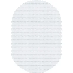 Kaşmir Halı Cosy Premium Bubble Weiß Oval 100x150 cm