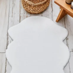 Kaşmir Halı 7/24 Cosy Weiß Teppich 70x100 cm