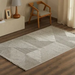 Kaşmir Halı 7/24 İskandinav Clara, Grau, 80x150 cm