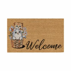 Kaşmir Halı Cat Welcome Coco Fußmatte 40x60 Cm