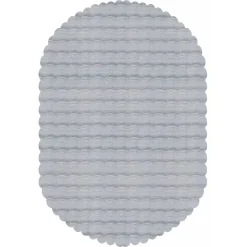 Kaşmir Halı Cosy Premium Bubble Hellgrau Oval, 100x150 cm