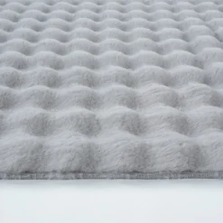 Kaşmir Halı Cosy Premium Bubble Hellgrau Oval, 100x150 cm