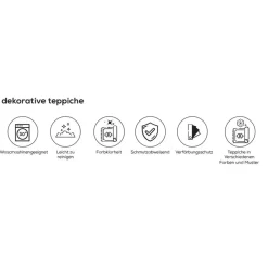 Kaşmir Halı Dekoratif Art Trend Deep Blue Teppich 80 x 300