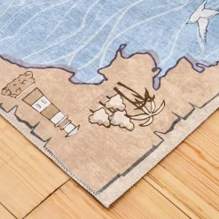 Kaşmir Halı Dekorativ Art Sea Kinderteppich 120x180 cm