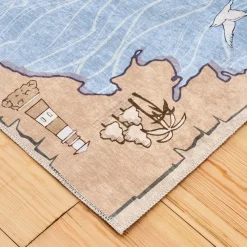 Kaşmir Halı Dekorative Art Kinder/Jugendliche Meer, 80x150 cm