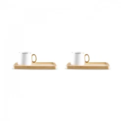 Karaca Ada Bamboo Platte 2 Person Kaffeetasse 90 Ml