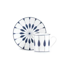 Karaca Ahenk 12-teiliges Bone China Espresso Türkisch-Kaffeetassen-Set für 6 Personen, 80 ml, Mehrfarbig