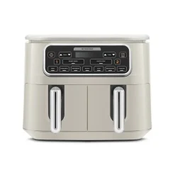 Karaca Air Cook Duo Heißluftfritteuse XXXL 8 Liter Airfryer, Starlight, 8 Personen, 2500W