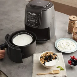 Karaca Air Cook XL 2 in 1 Airfryer Space Grau Schwarz, 4L, 1550W