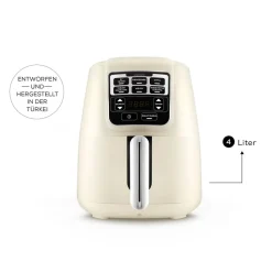 Karaca Air Cook XL 2 in 1 Heißluftfritteuse Starlight, 4L, 1550W