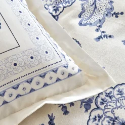 Karaca Amar Blau 100% Baumwolle Doppeltes Bettbezugs-Set