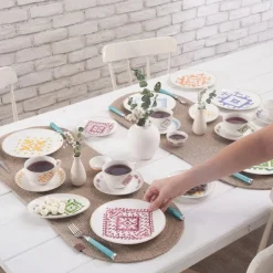 Karaca Anatolian Frühstücksset und Servierschalen, 26 Teilig