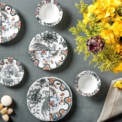 Karaca Anka für 4 Personen Frühstücksset und Servierschalen, 18 Teilig