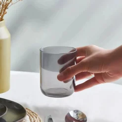 Karaca Anthrazit Glas Set, 3 teilig