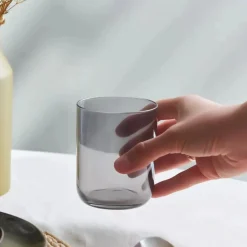 Karaca Anthrazit Glas Set, 3 teilig