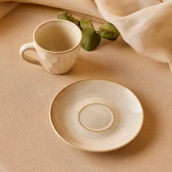 Karaca Aria Beige Reactive Koffiekopjesset voor 1 Persoon, 90 ml