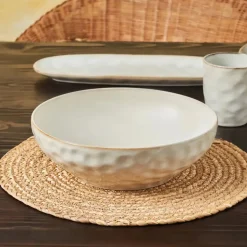 Karaca Aria Reactive Glaze Große Schüssel, 27cm, Beige