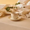 Karaca Aria Teetasse mit Untertasse mit Reaktivglasur, 230 ml, Beige