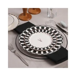 Karaca Aries Schwarz 24 Teiliges Tafelset für 6 Personen