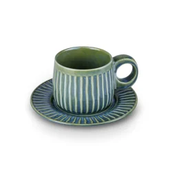 Karaca Arthur Grün & Blau Teetasse, 260 ml