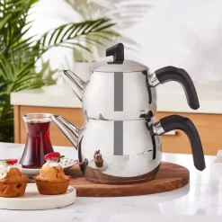 Karaca Belinay Mittelgroße Schwarze Teekanne