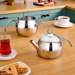 Karaca Belinay Mittelgroße Metall Teekannen Set