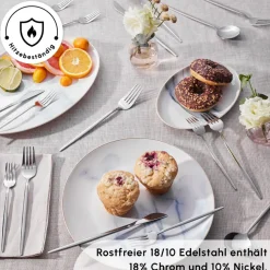 Karaca Bella 6 Personen Boxen Besteckset, 24 Teilig