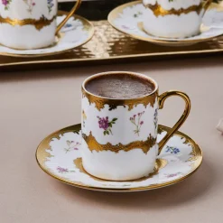 Karaca Bihter, 6 Person Kaffeetasse 90ML