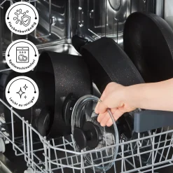 Karaca Biogranit Blackgold V1 7-teiliges Kochgeschirr-Set