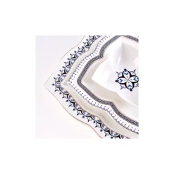 Karaca Blau 32-teiliges Frühstücksset und Servierschalen Eckig