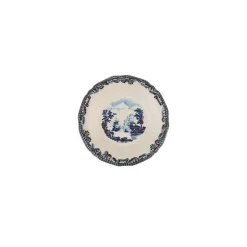 Karaca Blaues Iliad 26 Teiliges Frühstücksset und Servierschalen Für 6 Personen