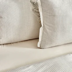 Karaca Bled Grau 100% Baumwolle Doppelbettbezug Set