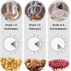 Karaca Blendburst Stand Mixer, 5.7L, 1400W, Iconic Beige