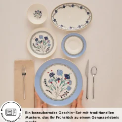 Karaca Blue Clove 26-Teiliges 6-Personen Frühstücksgeschirr