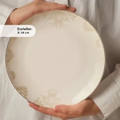 Karaca Bone China Siena 20-teiliges Tafelservice für 6 Personen, Weiß