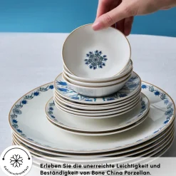 Karaca Bone China İznik 26-teiliges Servierset für 6 Personen, Mehrfarbig